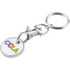 Branded Promotional SOFT ENAMEL TROLLEY COIN Keyring From Concept Incentives.