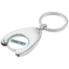 Branded Promotional SOFT ENAMEL TROLLEY COIN in Wishbone Holder Keyring From Concept Incentives.