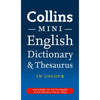 Branded Promotional COLLINS MINI DICTIONARY AND THESAURUS in Blue Map From Concept Incentives.