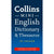 Branded Promotional COLLINS MINI DICTIONARY AND THESAURUS in Blue Map From Concept Incentives.