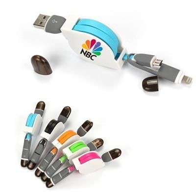 Branded Promotional TEAR SMARTPHONE MULTI-CHARGING CABLE Cable From Concept Incentives.