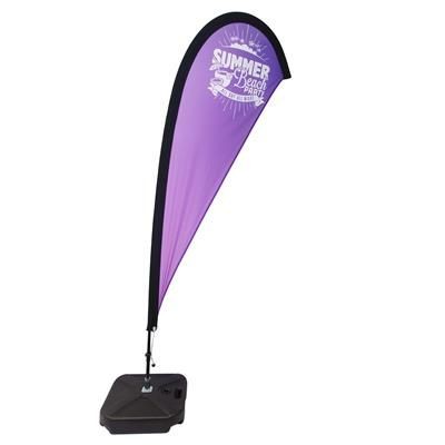 Branded Promotional TEAR DROP FLAG Flag Pole From Concept Incentives.