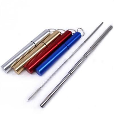 Branded Promotional TELESCOPIC METAL STRAW Drinking Straw From Concept Incentives.