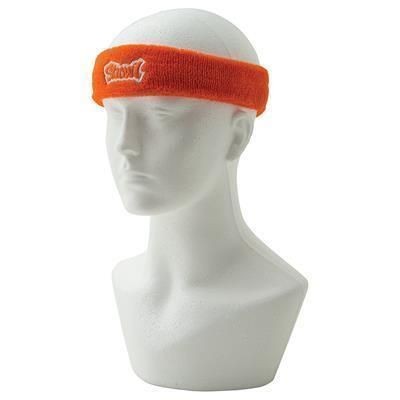 Branded Promotional TOWELLING HEAD BAND Head Band From Concept Incentives.