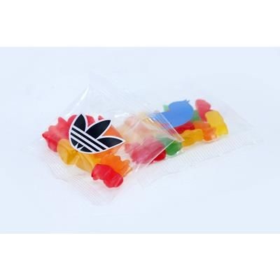 Branded Promotional 28G GUMMY BEARS with Full Colour Label Sweets From Concept Incentives.