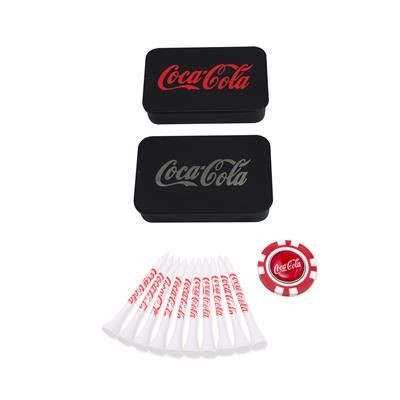 Branded Promotional GOLF TIN SET 3 Golf Gift Set From Concept Incentives.