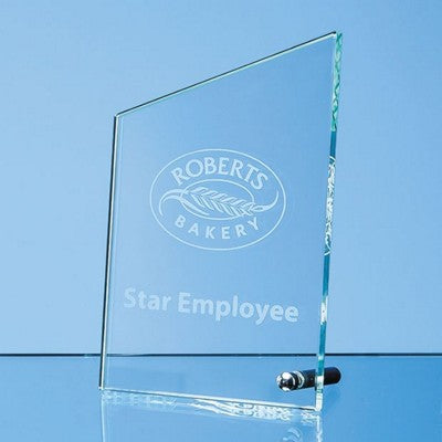 Branded Promotional JADE GLASS PEAK TROPHY AWARD Award From Concept Incentives.