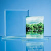 Branded Promotional 12X9CM JADE GLASS BEVELLED EDGE RECTANGULAR AWARD Award From Concept Incentives.