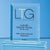 Branded Promotional 20X17CM JADE GLASS BEVELLED EDGE RECTANGULAR AWARD Award From Concept Incentives.