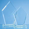 Branded Promotional 20X14CM JADE GLASS BEVELLED EDGE DIAMOND AWARD Award From Concept Incentives.
