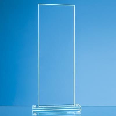 Branded Promotional 20X9CM JADE GLASS TALL RECTANGULAR AWARD Award From Concept Incentives.