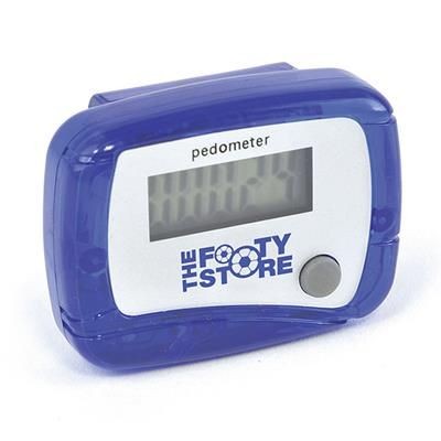 Branded Promotional CARMEL PEDOMETER in Blue Pedometer From Concept Incentives.