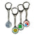 Branded Promotional METAL TROLLEY MATE COIN KEYRING in Silver Keyring From Concept Incentives.