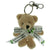 Branded Promotional 10CM TOBY KEYRING BEAR with Bow Keyring From Concept Incentives.