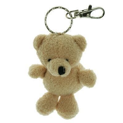 Branded Promotional 10CM PLAIN TOBY KEYRING BEAR Keyring From Concept Incentives.