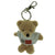 Branded Promotional 10CM TOBY KEYRING BEAR with Tee Shirt Keyring From Concept Incentives.
