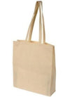 Branded Promotional TOHE 5OZ NATURAL COTTON SHOPPER TOTE BAG with Long Handles & Gusset Bag From Concept Incentives.