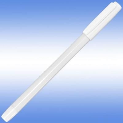 Branded Promotional TOPSTICK BALL PEN in White with White Trim Pen From Concept Incentives.