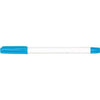 Branded Promotional TOPSTICK BALL PEN in White with Aqua Trim Pen From Concept Incentives.