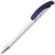 Branded Promotional STAR PLASTIC BALL PEN in White with Blue Trim Pen From Concept Incentives.