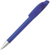 Branded Promotional RACER FROST PLASTIC BALL PEN in Translucent Blue Pen From Concept Incentives.