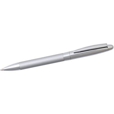 Branded Promotional JAVELIN METAL BALL PEN in Silver Pen From Concept Incentives.