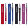 Branded Promotional DART SOFT FEEL STYLUS BALL PEN in Tube in Blue Pen From Concept Incentives.