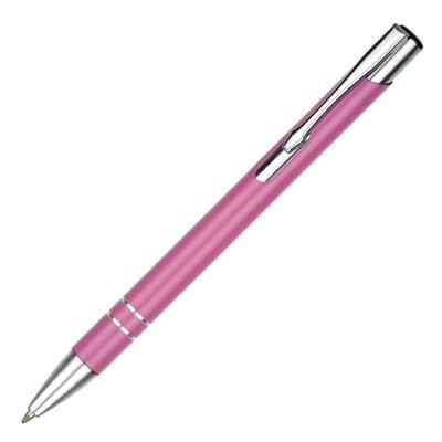 Branded Promotional BECK BALL PEN in Pink Pen From Concept Incentives.