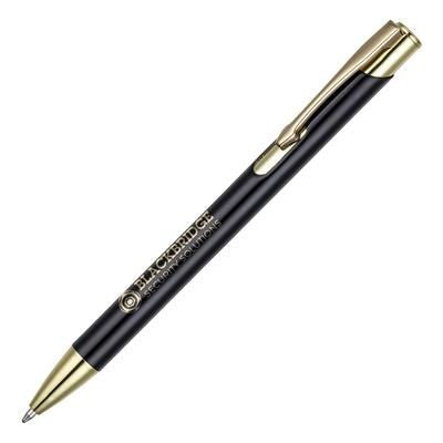 Branded Promotional BECK GOLD BALL PEN in Black Pen From Concept Incentives.