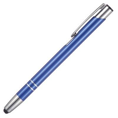 Branded Promotional BECK STYLUS BALL PEN in Blue Pen From Concept Incentives.