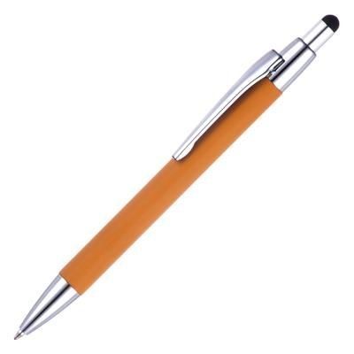 Branded Promotional CDX SATIN STYLUS BALL PEN in Orange Pen From Concept Incentives.