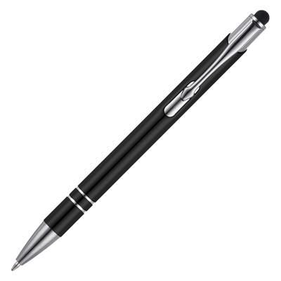 Branded Promotional BECK STYLUS PLUS BALL PEN in Black Pen From Concept Incentives.