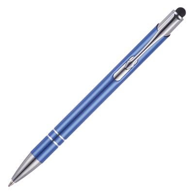 Branded Promotional BECK STYLUS PLUS BALL PEN in Blue Pen From Concept Incentives.