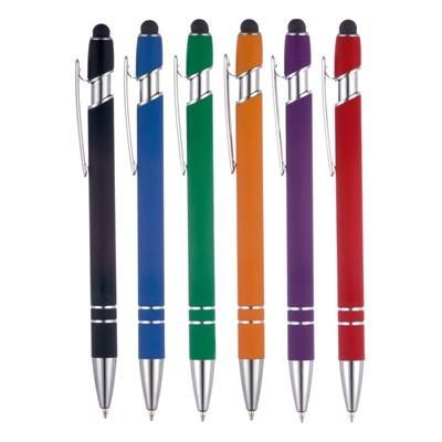 Branded Promotional NIMROD SOFT FEEL BALL PEN Pen From Concept Incentives.