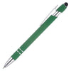 Branded Promotional NIMROD SOFT FEEL BALL PEN in Green Pen From Concept Incentives.