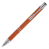 Branded Promotional ALADDIN SOFT FEEL BALL PEN in Orange Pen From Concept Incentives.