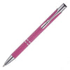 Branded Promotional ALADDIN SOFT FEEL BALL PEN in Pink Pen From Concept Incentives.