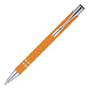 Branded Promotional BECK SOFTFEEL BALL PEN in Orange Pen From Concept Incentives.