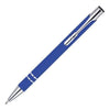 Branded Promotional BECK SOFTFEEL BALL PEN in Blue Pen From Concept Incentives.