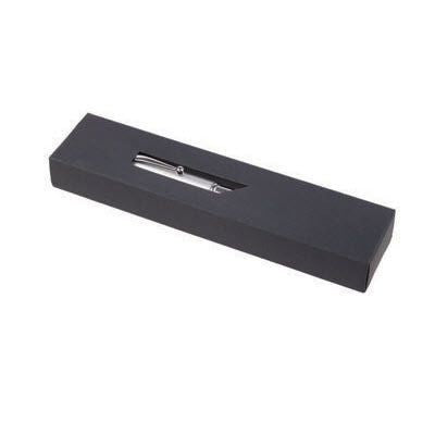 Branded Promotional SLIDER PEN GIFT BOX in Black Pen Presentation Box From Concept Incentives.