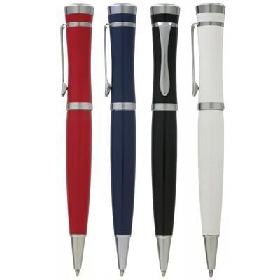 Branded Promotional DELCO VISION CURVY TWIST ACTION METAL PEN Pen From Concept Incentives.