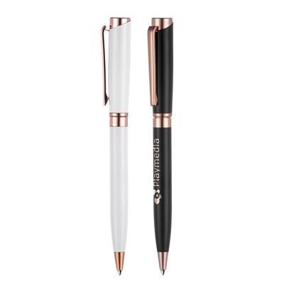 Branded Promotional LYSANDER ROSE GOLD BALL PEN Pen From Concept Incentives.