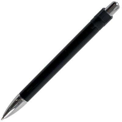 Branded Promotional 2 D SHAPE CLIP BALL PEN in Black Pen From Concept Incentives.