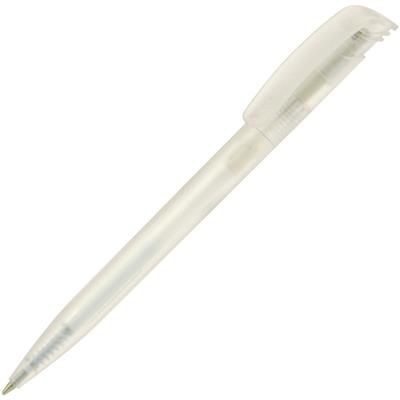 Branded Promotional KODA PLASTIC FROST BALL PEN in White Pen From Concept Incentives.