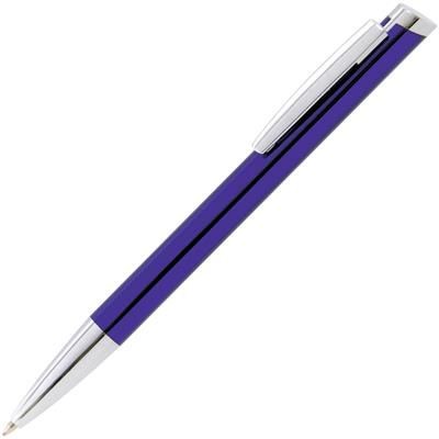 Branded Promotional CLIP-CLIC METAL BALL PEN in Purple Pen From Concept Incentives.