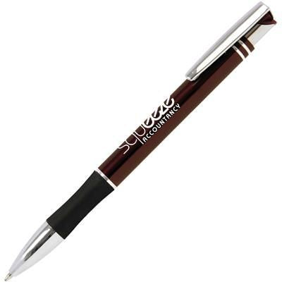 Branded Promotional INTEC METAL BALL PEN in Burgundy Pen From Concept Incentives.