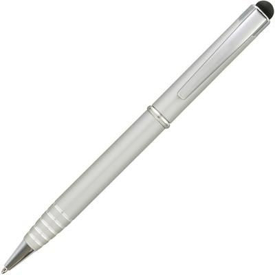 Branded Promotional FL SOFT STYLUS BALL PEN in Silver Pen From Concept Incentives.