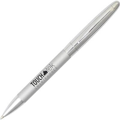 Branded Promotional JAVELIN BALL PEN in Silver Pen From Concept Incentives.