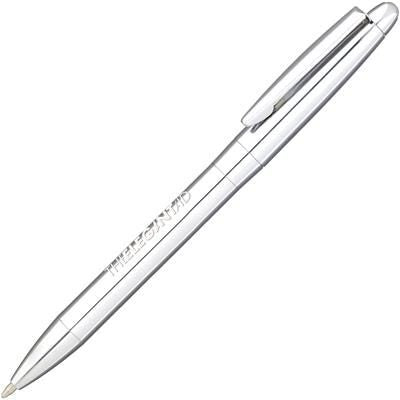 Branded Promotional JAVELIN METAL BALL PEN in Silver Chrome Pen From Concept Incentives.