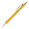 Branded Promotional TRAVIS SOFTFEEL BALL PEN in Yellow Pen From Concept Incentives.
